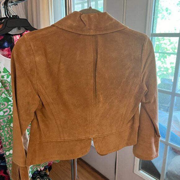 Worth Cropped Suede Jacket Size 0 - Picture 4 of 6